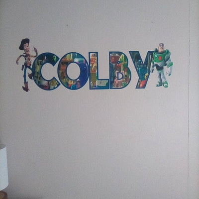 Adesivo de parede de vinil com nome personalizado - decoração de quarto infantil - ideias para berçário para meninos - arte de parede de berçário - adesivos de parede de bebê menino - decoração infantil