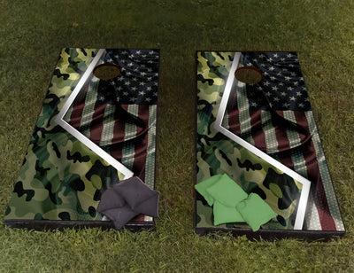 American Army Flag Custom Cornhole Boards Wrap Decal