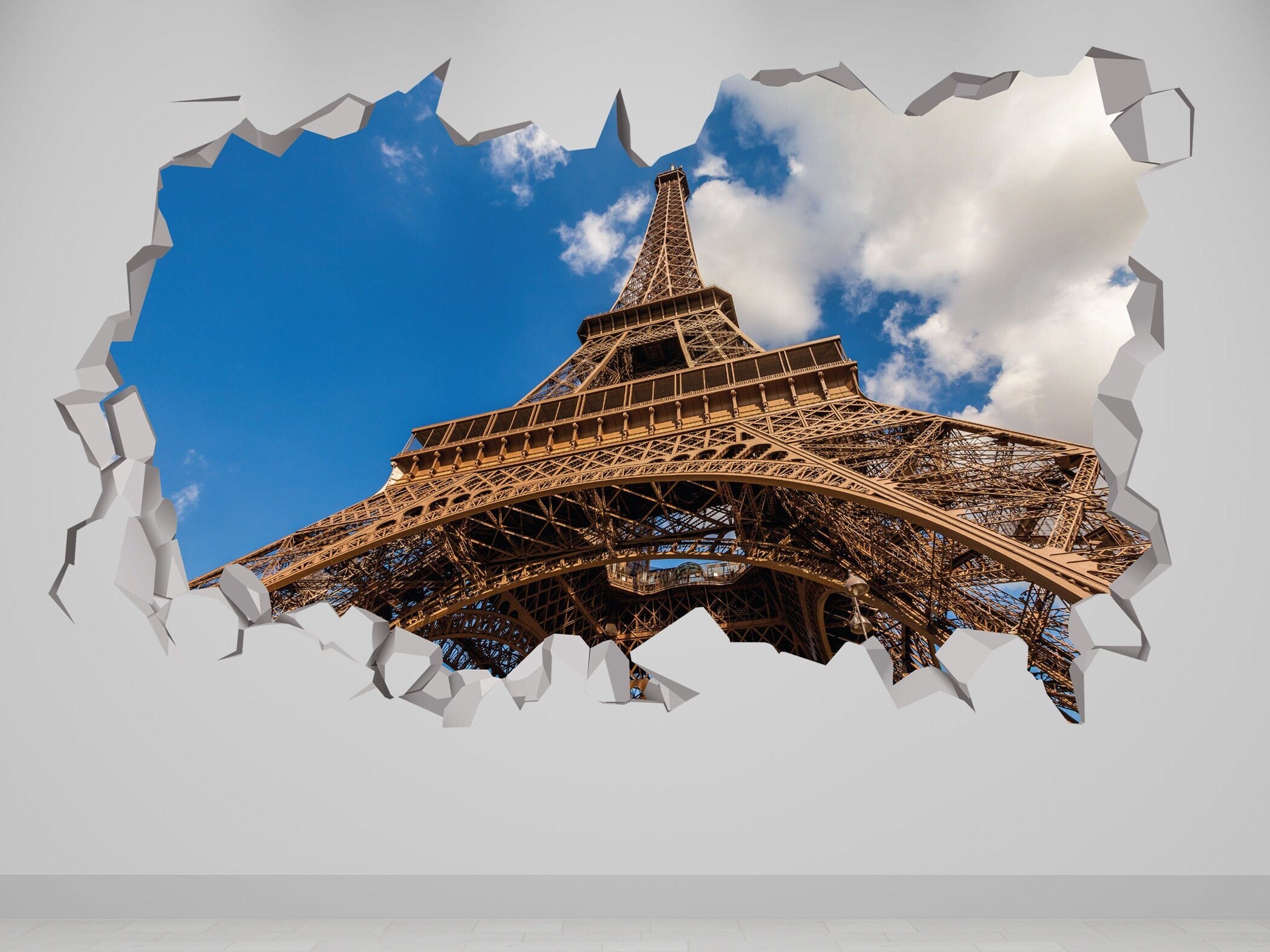 Eiffel Tower Sticker, Paris City Sticker, Eiffel Tower Vinyl Art Sticker Decal