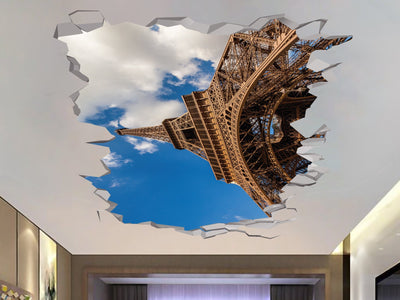 Adesivo da Torre Eiffel, Adesivo da Cidade de Paris, Adesivo de Arte em Vinil da Torre Eiffel Decal-3d -Torre Eiffel Adesivo Art- Adesivos de Planejador para Impressão